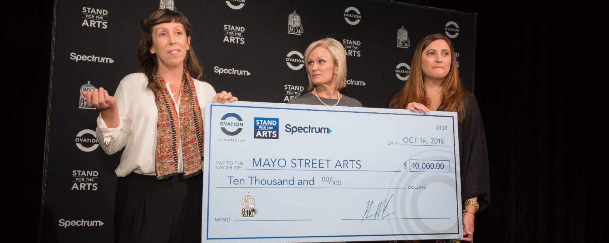 OVATION AND SPECTRUM ANNOUNCE MAYO STREET ARTS  AS STAND FOR THE ARTS AWARD RECIPIENT